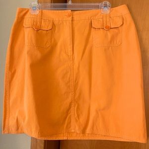 Josephine Chaus Sport 100% cotton orange skirt size 12